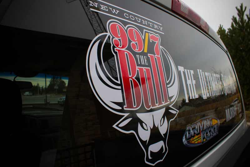 99/7 The Bull Logo Truck Giveaway